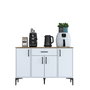 Hanah Home Gabinete Multipropósito Blanco y Nuez